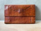 Oude Grote  Portefeuille Leer 19 cm, Ophalen of Verzenden, Gebruikt, Bruin, Leer