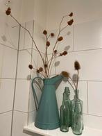 Antieke Lampetkan & Flesjes - Brocante Set, Huis en Inrichting, Ophalen, Gebruikt, Overige kleuren, Glas