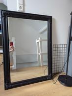 Grote spiegel met zwarte lijst, Huis en Inrichting, Woonaccessoires | Spiegels, Ophalen, Gebruikt, 100 tot 150 cm, Rechthoekig