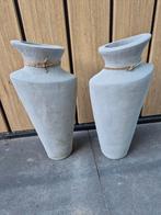 Hoge vazen/potten, Huis en Inrichting, Woonaccessoires | Vazen, Gebruikt, Overige kleuren, Ophalen of Verzenden, Glas
