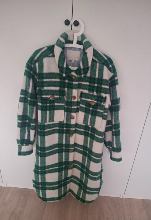 Numph jas shacket tussenjas vest groen off white s  m 36 38, Kleding | Dames, Jassen | Zomer, Zo goed als nieuw, Maat 36 (S), Groen