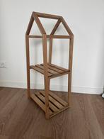 Houten plantenstandaard in huisvorm, Huis en Inrichting, Kasten | Stellingkasten, Ophalen of Verzenden, Zo goed als nieuw