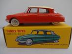 Citroen DS19 Oranje/wit dak nr: 24CP van Dinky Toys 1/43, Hobby en Vrije tijd, Ophalen of Verzenden, Nieuw, Auto, Dinky Toys