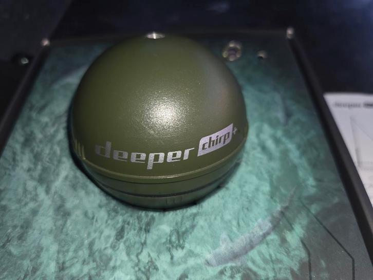 Deeper Chirp+ met Boot Steun - Complete Set, Watersport en Boten, Hengelsport | Karpervissen, Zo goed als nieuw, Complete set