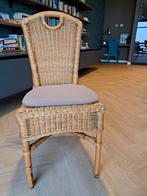 3 comfortabele rotan stoelen., Huis en Inrichting, Stoelen, Ophalen, Gebruikt, Bruin