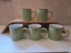 Cabanaz Koffiemokken Set van 5, Huis en Inrichting, Keuken | Servies, Keramiek, Ophalen of Verzenden, Zo goed als nieuw, Effen