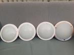 4 Plafondlampen - Set, Ophalen, Gebruikt, Glas, Modern