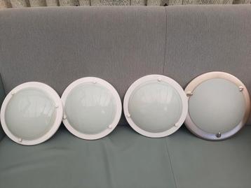 4 Plafondlampen - Set beschikbaar voor biedingen