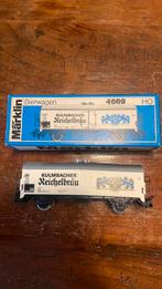 MÄRKLIN HO 4669 Bierwagon ‘Kulmbacher’, Wisselstroom, Wagon, Ophalen of Verzenden, Zo goed als nieuw