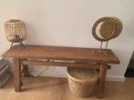 Teak Houten Sidetable / Bankje 118 cm, Huis en Inrichting, Tafels | Sidetables, Ophalen, 100 tot 150 cm, Teakhout, Zo goed als nieuw