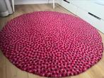 Bolletjeskleed wol rond 167cm, Ophalen, Zo goed als nieuw, Rood, Rond