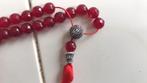 Mala 108 kralen Ruby's Chalcedony, Ophalen of Verzenden, Nieuw, Rood, Steen of Mineraal