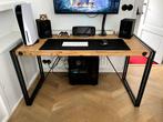 Office Desk MANCHESTER - Solid Acacia Wood & Metal, Huis en Inrichting, Bureaus, Ophalen, Zo goed als nieuw, Bureau