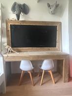Kinderbureau/speeltafel met krijtbord, steigerhout, Ophalen, Zo goed als nieuw, Tafel(s)