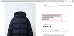 Zara GEWATTEERDE JAS MET LABEL WATERAFSTOTEND, Ophalen, Blauw, Zara, Zo goed als nieuw