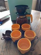 Koffie pot met filter en kopjes, Antiek en Kunst, Ophalen of Verzenden