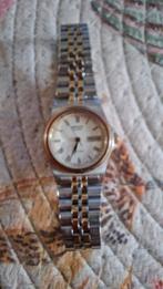 Seiko SQ 100 goud staal dames, Ophalen, Staal, Polshorloge, Zo goed als nieuw