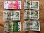 Aangeboden : 5 en 25 Gulden bankbiljetten, Ophalen of Verzenden, 25 gulden, Los biljet