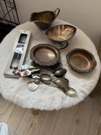 zilver lepelvaasje verzilverd lepeltjes, Antiek en Kunst, Ophalen