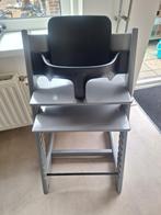 Stokke tripp trapp grijs nieuwste model met babyset, Ophalen, Zo goed als nieuw, Meegroeistoel