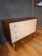Vintage palissander wandmeubel design tv kast wandkast, Metaal, ..., 50 tot 100 cm, Zo goed als nieuw