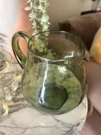 Waterkaraf A.D. Copier green vintage, Ophalen of Verzenden, Zo goed als nieuw, Glas, Overige stijlen