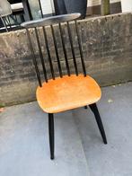 Oude spijlenstoel, Huis en Inrichting, Stoelen, Ophalen, Gebruikt, Zwart, Eén