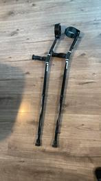 Elleboogkrukken krukken zwart ergonomisch handvat, Diversen, Loopkrukken, Ophalen of Verzenden, Zo goed als nieuw