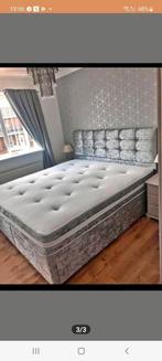 Luxe Panel Line bed met matras te koop  Verkrijgbaar in alle, Verzenden, Zwart, Dekbedovertrek, Nieuw