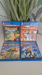 PS4 Spellen - Rayman, NBA, Lego, Ratchet & Clank, Ophalen of Verzenden, Gebruikt, Met 1 controller, Slim