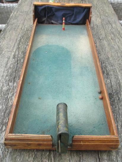 antiek kermis spel jeu de tir met kegel Baby Boules national, Antiek en Kunst, Antiek | Speelgoed, Ophalen
