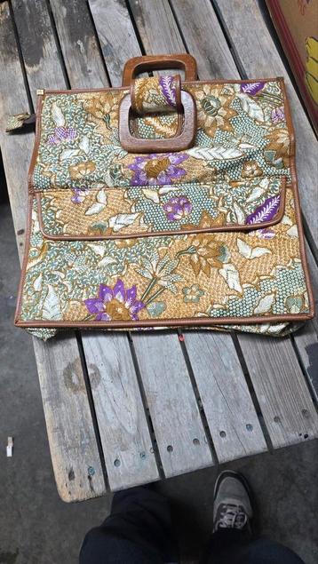 Vintage Shopper Tas Jaren 60/70 beschikbaar voor biedingen