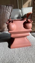 Heinen tulp vaas, Huis en Inrichting, Woonaccessoires | Vazen, Ophalen, Blauw, Minder dan 50 cm, Glas