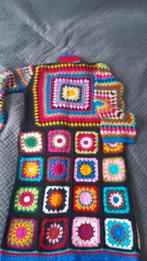 Uniek gehaakt vest met kleurrijke granny squares, Ophalen of Verzenden, Nieuw, Maat 46/48 (XL) of groter, Overige kleuren