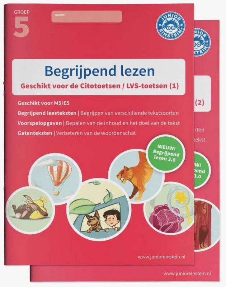 Junior Einstein Begrijpend Lezen Groep 5 boek 1&2, Boeken, Studieboeken en Cursussen, Nieuw, Niet van toepassing, Alpha, Ophalen of Verzenden