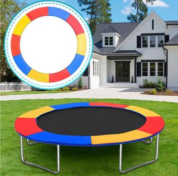 Trampoline randafdekking -bescherming,244cm,Rood-Geel-Blauw beschikbaar voor biedingen