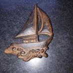 Deurklopper zeilboot metaal, Ophalen of Verzenden, Gebruikt