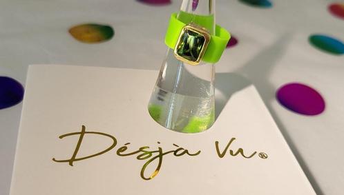 Statement ring - Groene Zirkonia, Sieraden, Tassen en Uiterlijk, Ringen, Nieuw, Dame, 17 tot 18, Groen, Kunststof, Met strass