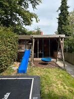Speelhuis, glijbaan en schommel, Kinderen en Baby's, Speelgoed | Buiten | Speeltoestellen, Ophalen, Zo goed als nieuw, Glijbaan