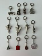 12 metalen sleutelhangers jaren 60/70, Ophalen of Verzenden, Zo goed als nieuw, Overige typen