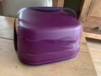 Tupperware vierkante taartdoos met handvat, Huis en Inrichting, Keuken | Tupperware, Tupperware, Schaal, Verzenden, Paars