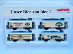 Marklin 4- delige bierwagonset, Hobby en Vrije tijd, Modeltreinen | H0, B, Wisselstroom, A, Marklin