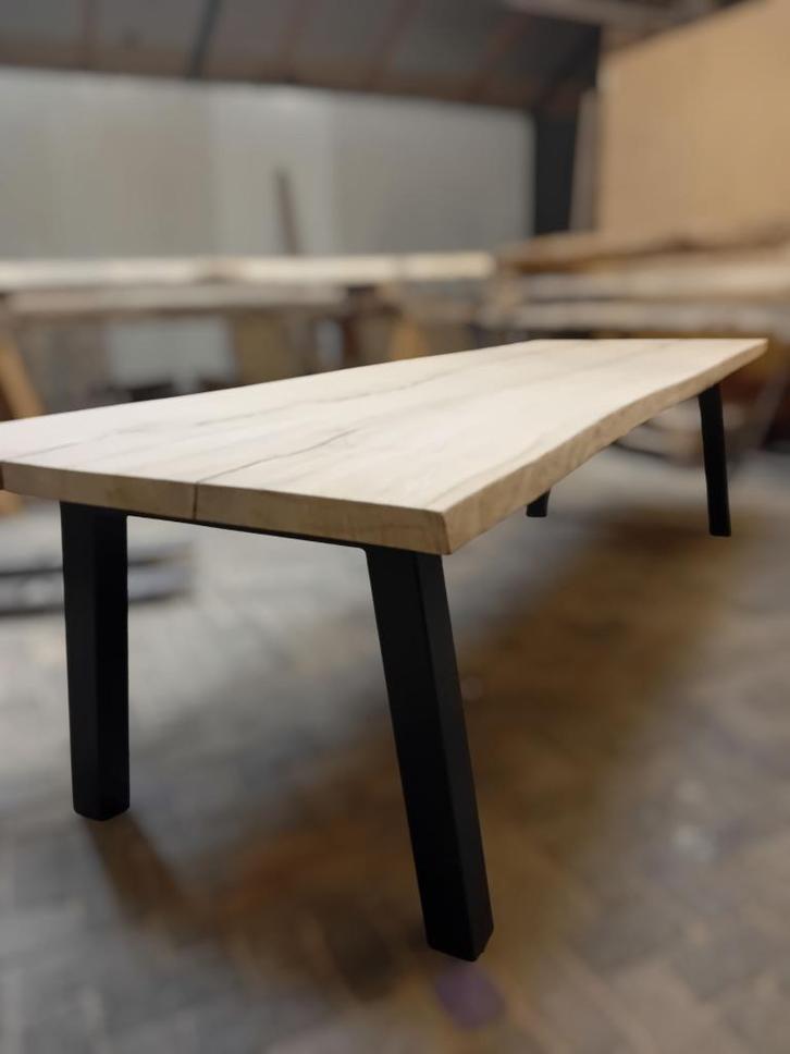 Boomstam tafel | Boomstamtafel | Eiken l massief, Huis en Inrichting, Tafels | Eettafels, Nieuw, 50 tot 100 cm, 200 cm of meer