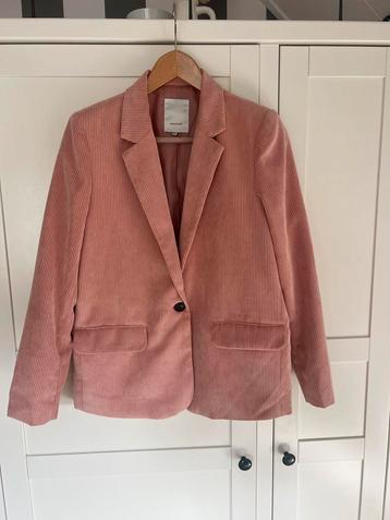 Roze corduroy jasje soyaconcept maat M beschikbaar voor biedingen