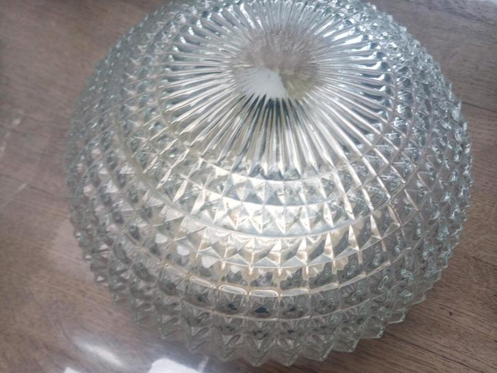 Jaren 50 midcentry design kristallen plafonnière BAUHAUS spi, Huis en Inrichting, Lampen | Plafondlampen, Zo goed als nieuw, Ophalen of Verzenden