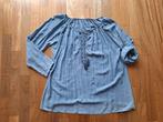Blouse met ophaal mouwen, Maat 38/40 (M), Blauw, Ophalen of Verzenden, Onbekend