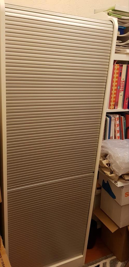 Computerbureau wit grijs hout computer kasten bureau meubels, Huis en Inrichting, Kasten | Computermeubels, Gebruikt, 170 cm of meer