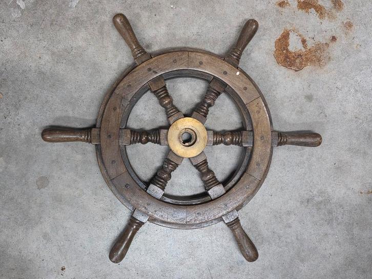 Antiek Houten Scheepsroer, Watersport en Boten, Bootonderdelen, Gebruikt, Overige typen, Zeilboot of Motorboot, Ophalen of Verzenden