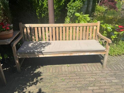TUINBANK TEAK, 180 CM, Tuin en Terras, Tuinbanken, Gebruikt, Teakhout, Ophalen