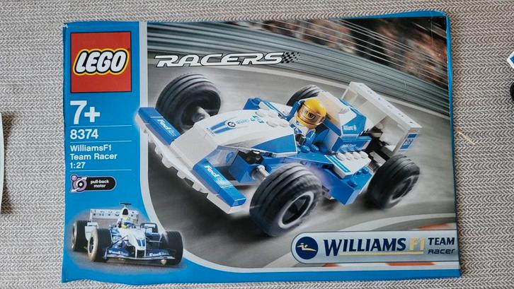 Lego 8374 Williams F1, Kinderen en Baby's, Speelgoed | Duplo en Lego, Gebruikt, Lego, Complete set, Ophalen of Verzenden
